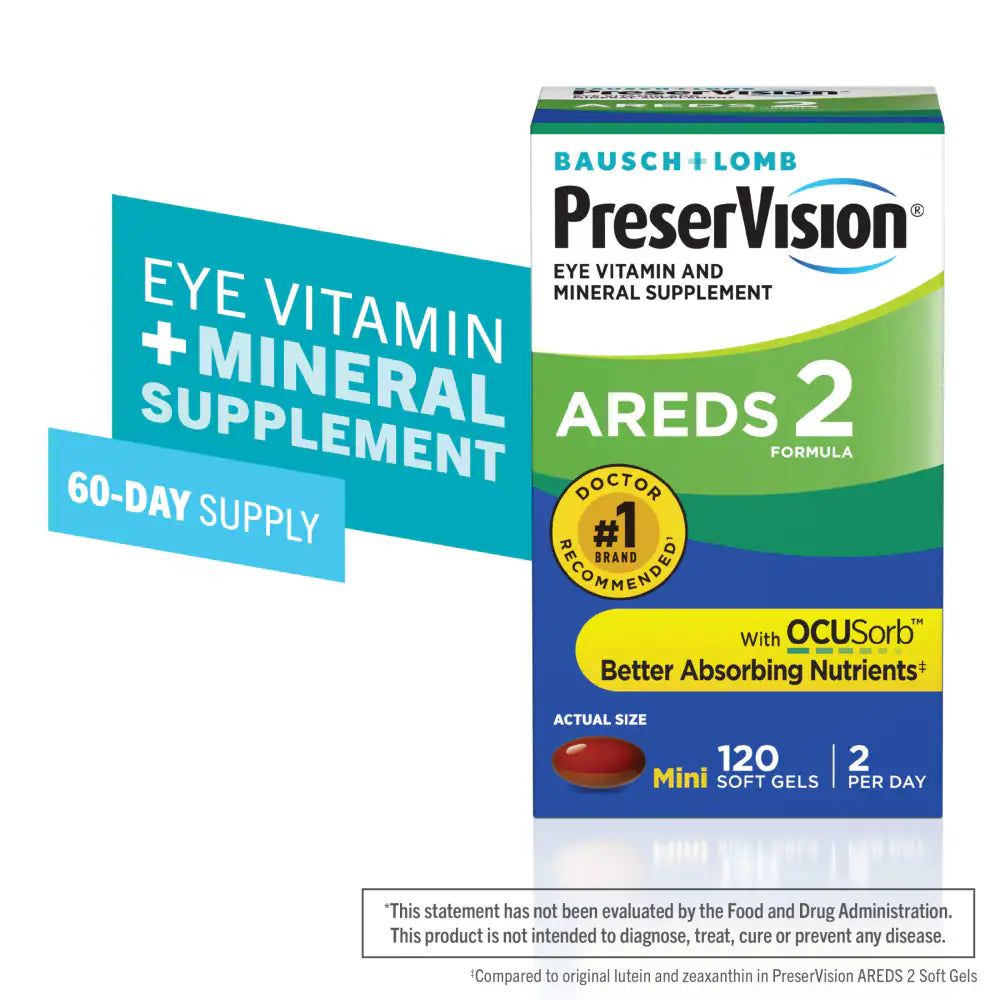 PreserVision AREDS 2 Eye Vitamin & Mineral Supplement – 210 Soft Gels