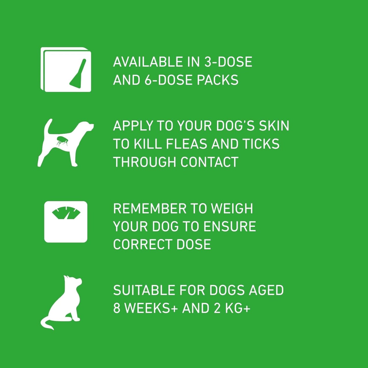FRONTLINE Plus Flea & Tick Treatment for Large Dogs - 6 Pipettes