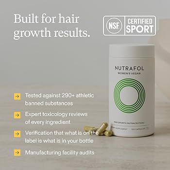 Nutrafol Women Hair Growth Supplement | Clinically Proven for Thicker Hair – 120 Capsules