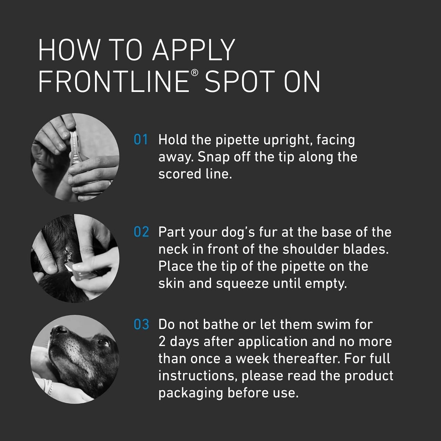 FRONTLINE Spot On Flea & Tick Treatment for Medium Dog (10-20kg) 6 Pipettes