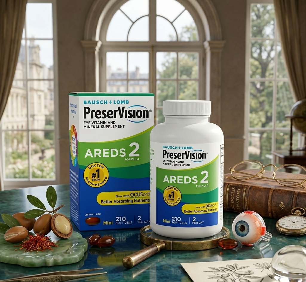 PreserVision AREDS 2 Eye Vitamin & Mineral Supplement – 210 Soft Gels