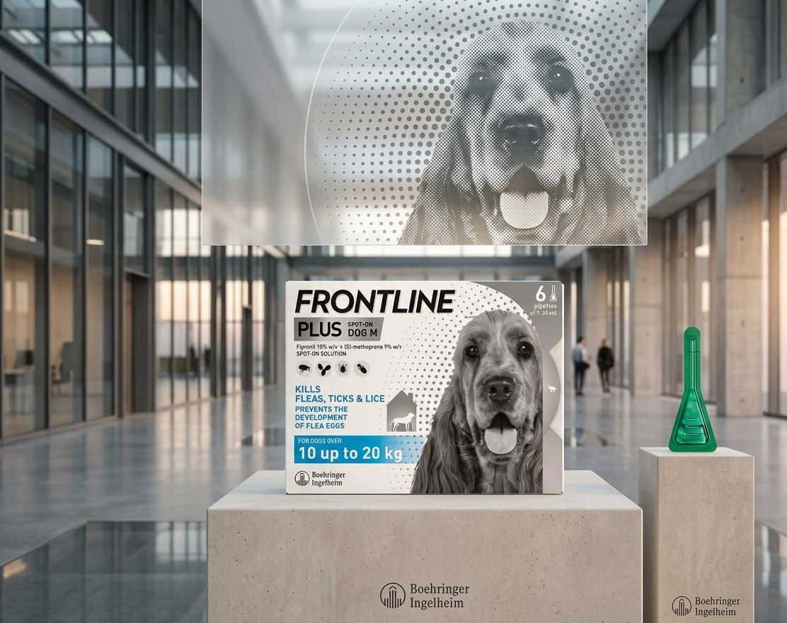 FRONTLINE Plus Flea & Tick Treatment for Medium Dogs - 6 Pipettes