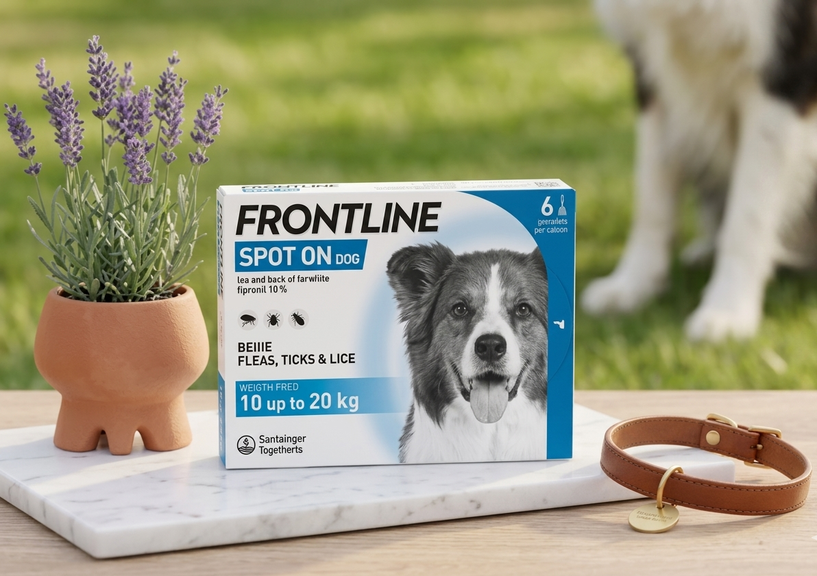 FRONTLINE Spot On Flea & Tick Treatment for Medium Dog (10-20kg) 6 Pipettes
