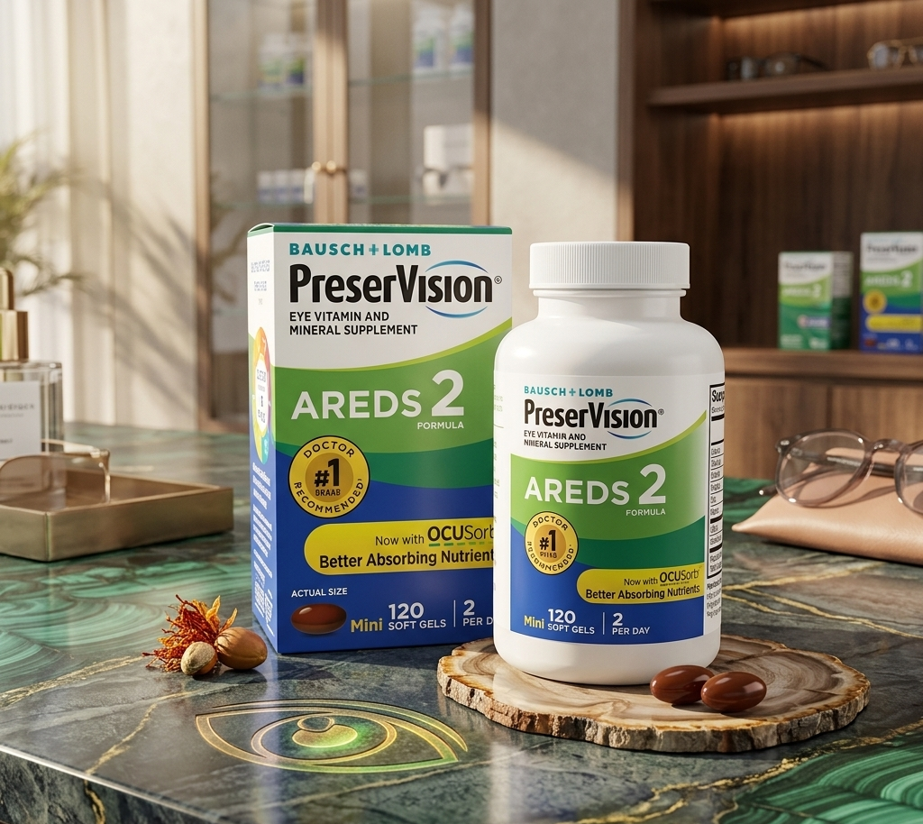 PreserVision AREDS 2 Eye Vitamin & Mineral Supplement – 120 Mini Soft Gels