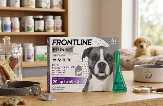 FRONTLINE Plus Flea & Tick Treatment for Large Dogs - 6 Pipettes