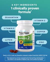 PreserVision AREDS 2 Eye Vitamin & Mineral Supplement – 120 Mini Soft Gels